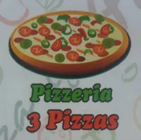 Logo de PIZZERÍA 3 PIZZAS